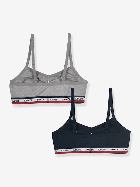 Pack of 2 sports bras Levi's navy blue - vertbaudet enfant 
