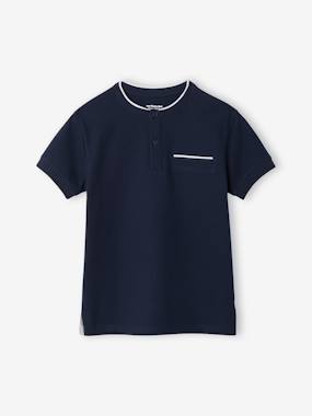 Boys-Boy's Mao collar polo shirt 