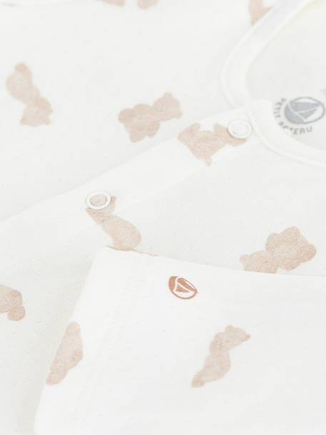 Sleepsuit for babies with a Petit Bateau print white - vertbaudet enfant 