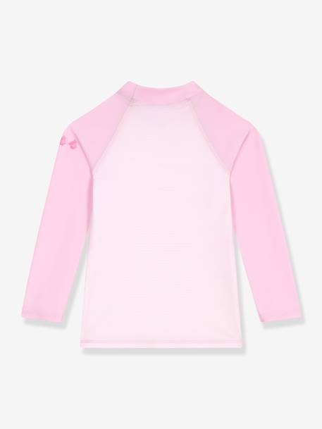 Girl's long-sleeved UV protective swimsuit t-shirt rose - vertbaudet enfant 