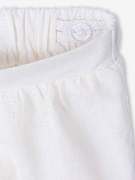 Set of trousers and top with braces white - vertbaudet enfant 