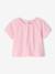 Embroidered short-sleeved T-shirt pale pink - vertbaudet enfant 