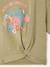 Short Sleeve T-Shirt for Girls ecru+khaki - vertbaudet enfant 