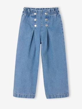 Denim large - vertbaudet enfant Fille-Denim large