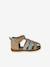 Leather Sandals for Baby Boys, Designed for First Steps brown+navy blue+set beige - vertbaudet enfant 