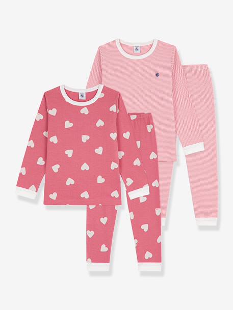 Pack of 2 cotton pyjamas Petit Bateau white - vertbaudet enfant 
