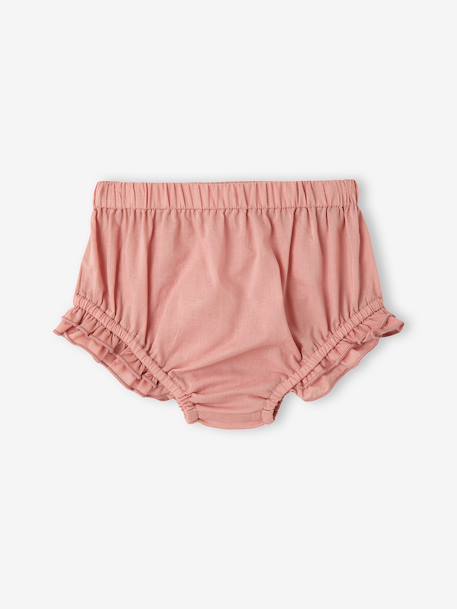 Dress and bloomer set for baby girls in cotton blush - vertbaudet enfant 