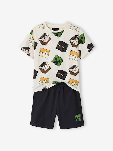 Ensemble pyjama garçon Minecraft anthracite - vertbaudet enfant 