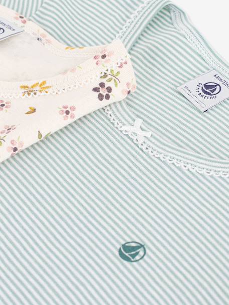 Pack of 2 Petit Bateau printed cotton pyjamas white - vertbaudet enfant 