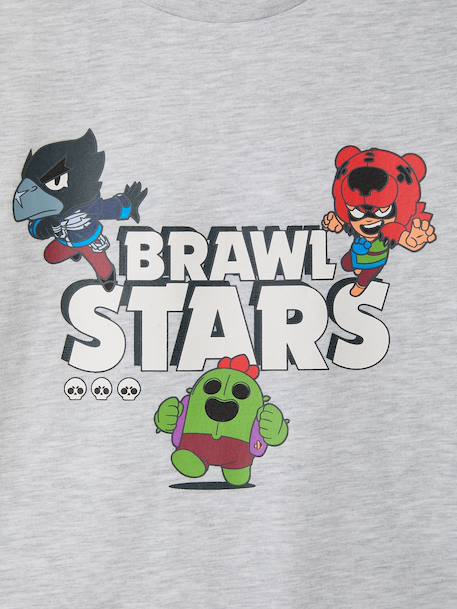Ensemble pyjashort Brawl Stars gris chiné - vertbaudet enfant 