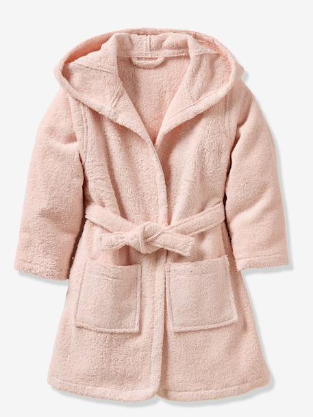 Rabbit Bathrobe in Recycled Cotton rosy - vertbaudet enfant 
