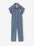 Striped girl's jumpsuit striped blue - vertbaudet enfant 