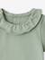 Pack of 2 Short-Sleeved Bodysuits with Fancy Collar, for Babies coral+sage green - vertbaudet enfant 