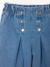 Girls’ Wide-Leg Denim Trousers medium blue - vertbaudet enfant 
