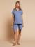 Nursing clothes maternity short pyjamas chambray blue - vertbaudet enfant 