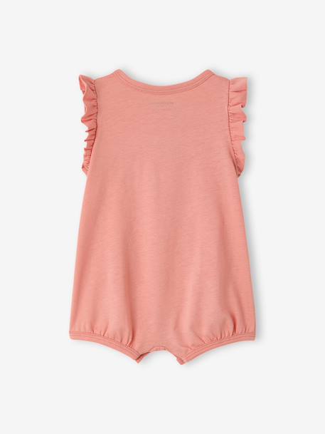 Lot 2 combishort bébé fille coton bio écru - vertbaudet enfant 
