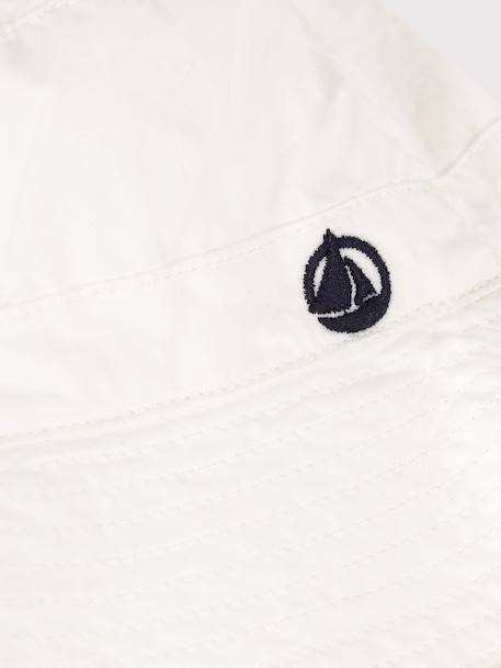 Bucket hat in baby twill white - vertbaudet enfant 
