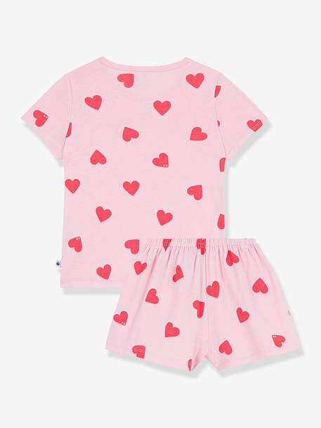Girls' heart print short pyjamas rose - vertbaudet enfant 