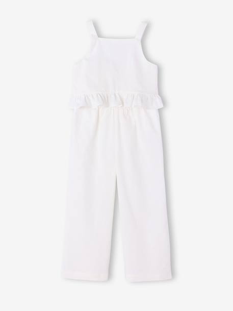 Ensemble pantalon haut bretelles blanc - vertbaudet enfant 