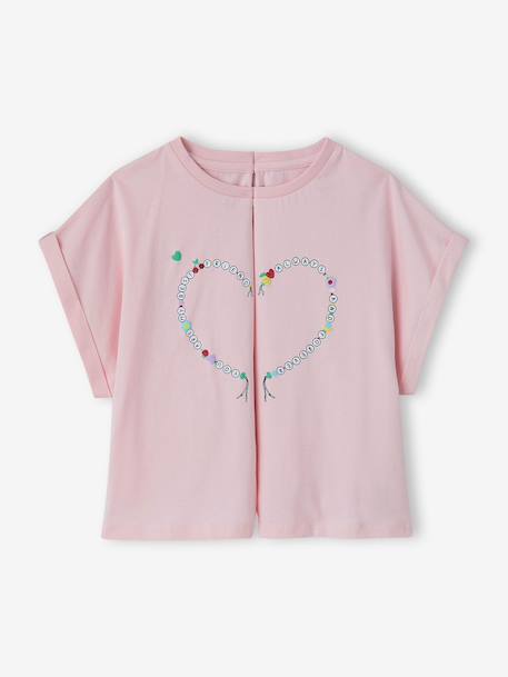 Pack of 2 T-shirts and best friends bracelets lilac - vertbaudet enfant 