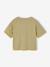Short Sleeve T-Shirt for Girls ecru+khaki - vertbaudet enfant 