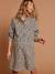 Leopard print nursing dress ecru - vertbaudet enfant 