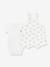 Dungaree + bodysuit set for babies white - vertbaudet enfant 
