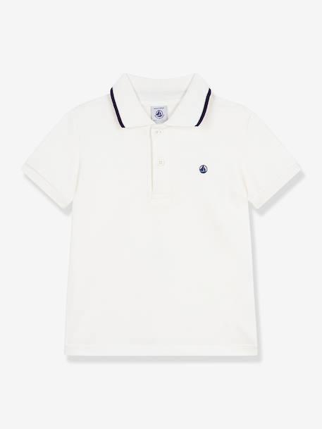 Polo enfant manches courtes Petit Bateau blanc - vertbaudet enfant 