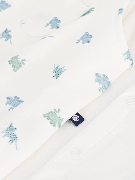 Dungaree + bodysuit set for babies white - vertbaudet enfant 