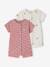 Lot 2 combishorts coton bio rouge - vertbaudet enfant 