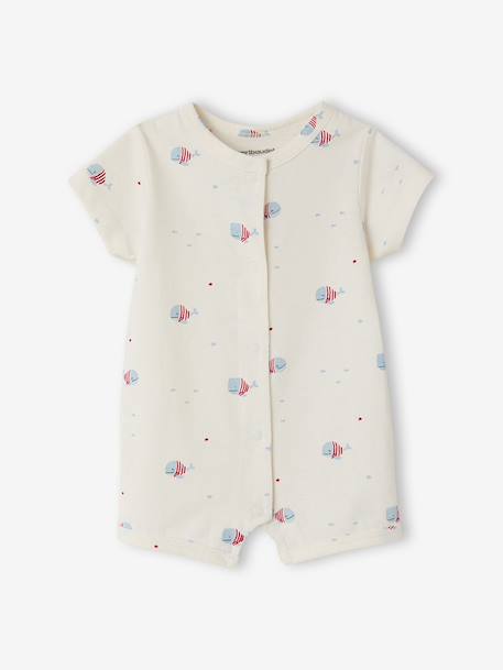 Lot 2 combishorts coton bio rouge - vertbaudet enfant 