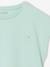 Plain Basics T-Shirt for Girls aqua green+ecru+navy blue+sweet pink - vertbaudet enfant 