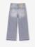 Wide-Leg Jeans, Frayed Hems, for Girls bleached denim+grey+stone - vertbaudet enfant 