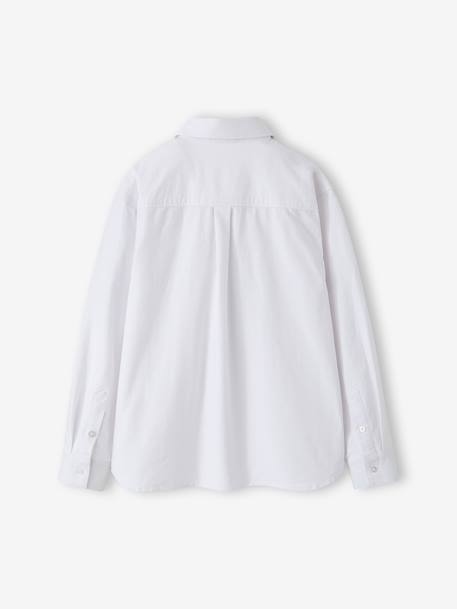 Boy's long-sleeved shirt white - vertbaudet enfant 