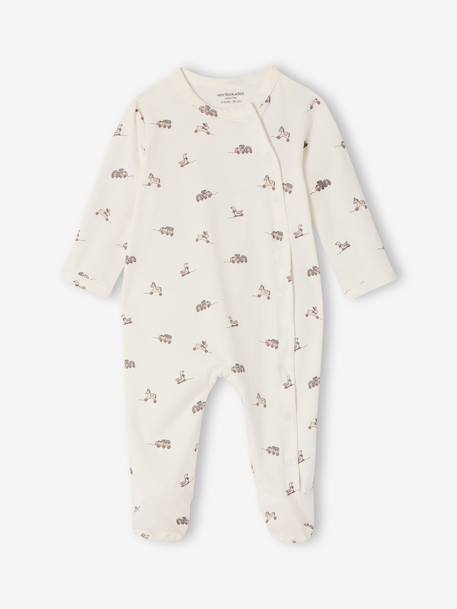 Pack of 2 newborn baby sleepsuits pyjamas marl grey - vertbaudet enfant 