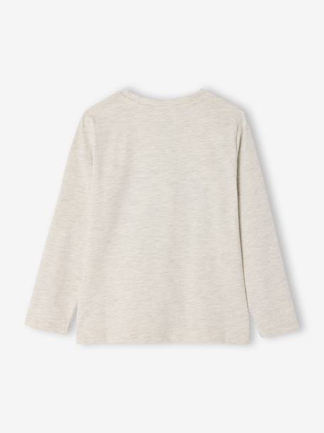 Printed T-Shirt for Boys grey blue+marl white+navy blue - vertbaudet enfant 
