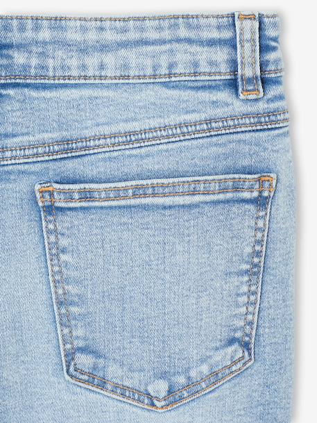 Boy's adjustable waist denim bermuda shorts double stone+stone - vertbaudet enfant 