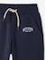Joggers in fleece with adjustable waist ecru+navy blue - vertbaudet enfant 