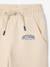 Joggers in fleece with adjustable waist ecru+navy blue - vertbaudet enfant 