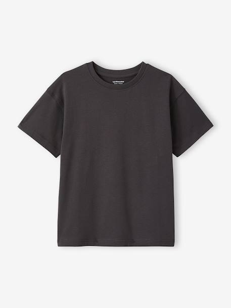 Pack of 3 plain boys' t-shirts - BASICS olive+sky blue - vertbaudet enfant 
