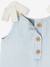 Girls' cotton playsuit striped blue - vertbaudet enfant 