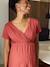 Wrap dress for pregnancy and nursing clothes terracotta - vertbaudet enfant 