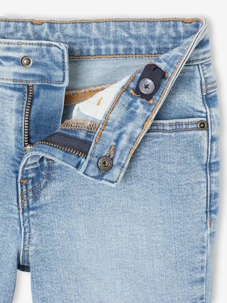 Boy's adjustable waist denim bermuda shorts double stone+stone - vertbaudet enfant 