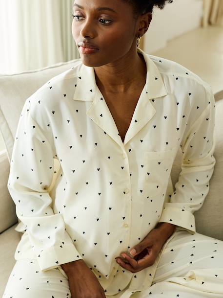 Maternity and nursing pyjamas ecru - vertbaudet enfant 