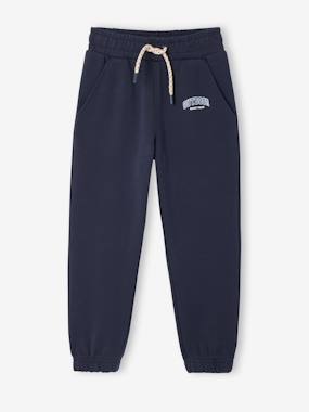 Jogging molleton taille ajustable - vertbaudet enfant Garçon-Jogging molleton taille ajustable