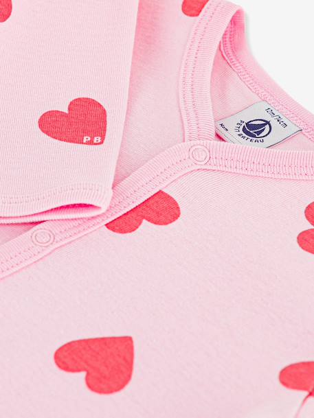 Baby sleepsuit with heart print rose - vertbaudet enfant 