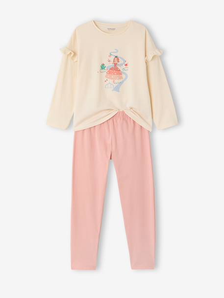 Pack of 2 girls' long-sleeved pyjamas rose - vertbaudet enfant 