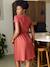 Wrap dress for pregnancy and nursing clothes terracotta - vertbaudet enfant 