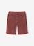 Boy's 5-pocket bermuda shorts clay beige+emerald green+grey blue+terracotta - vertbaudet enfant 
