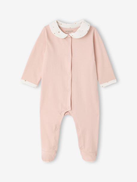 Pack of 2 organic cotton baby pyjamas rose - vertbaudet enfant 